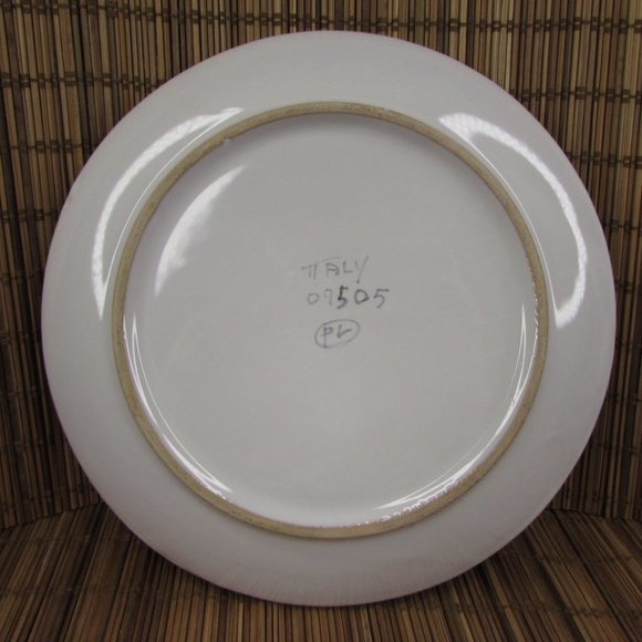 Peasant Village Italian Pottery Hand Painted Fruit Watermelon 8.25" Salad Plate - Picture 6 of 7